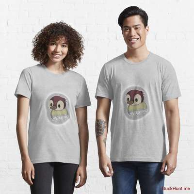 Ghost Duck (foggy) Heather Grey Essential T-Shirt (Front printed) image