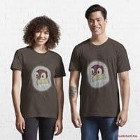 Ghost Duck (foggy) Brown Essential T-Shirt (Front printed)