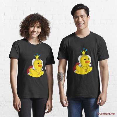 Royal Duck Black Essential T-Shirt (Front printed) image