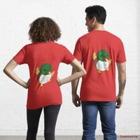 Super duck Red Essential T-Shirt (Back printed)
