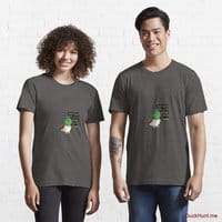 Prof Duck Charcoal Heather Essential T-Shirt (Front printed)