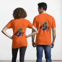 Dead Boss Duck (smoky) Orange Essential T-Shirt (Back printed)