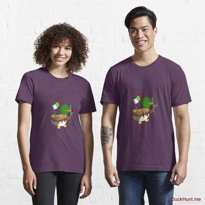 Kamikaze Duck Eggplant Essential T-Shirt (Front printed) image