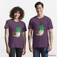 Normal Duck Eggplant Essential T-Shirt (Front printed)