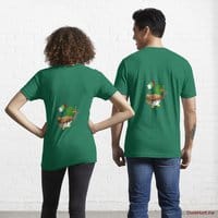 Kamikaze Duck Green Essential T-Shirt (Back printed)