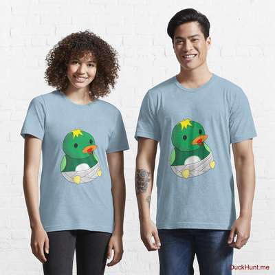 Baby duck Light Blue Essential T-Shirt (Front printed) image