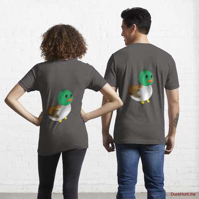 Normal Duck Charcoal Heather Essential T-Shirt (Back printed) image