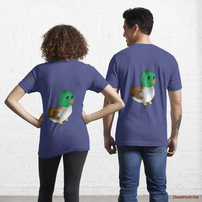 Normal Duck Blue Essential T-Shirt (Back printed) image