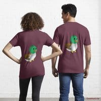 Normal Duck Dark Red Essential T-Shirt (Back printed)