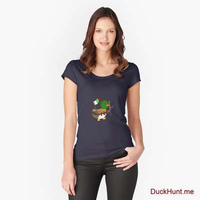Kamikaze Duck Fitted Scoop T-Shirt image