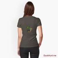 Golden Duck Army Fitted T-Shirt (Back printed)