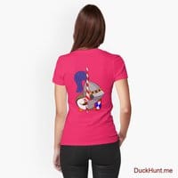 Armored Duck Berry Fitted T-Shirt (Back printed)