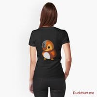 Mechanical Duck Black Fitted T-Shirt (Back printed)