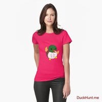 Super duck Berry Fitted T-Shirt (Front printed)