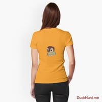 Ghost Duck (fogless) Gold Fitted T-Shirt (Back printed)