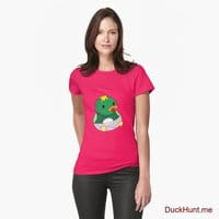 Baby duck Berry Fitted T-Shirt (Front printed)