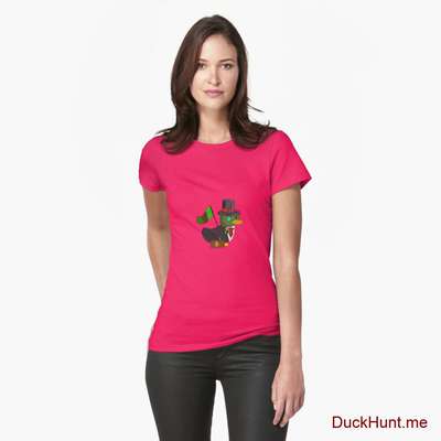 Golden Duck Berry Fitted T-Shirt (Front printed) image