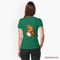 Mechanical Duck Green Fitted T-Shirt (Back printed)