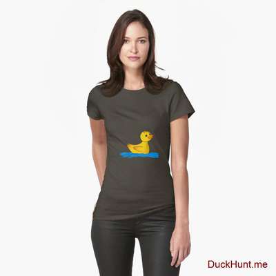 Plastic Duck Army Fitted T-Shirt (Front printed) image