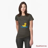 Plastic Duck Army Fitted T-Shirt (Front printed)