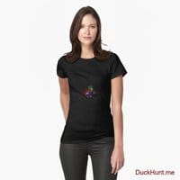 Dead DuckHunt Boss (smokeless) Black Fitted T-Shirt (Front printed)