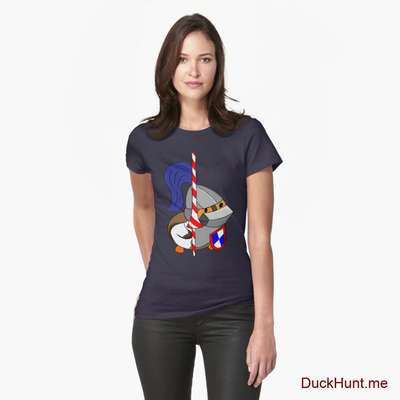 Armored Duck Dark Blue Fitted T-Shirt (Front printed) image