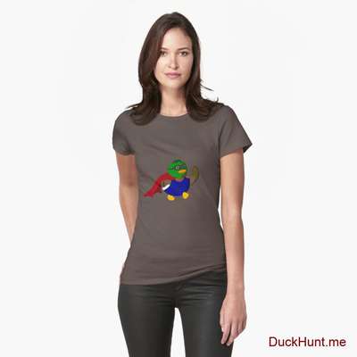 Alive Boss Duck Fitted T-Shirt image