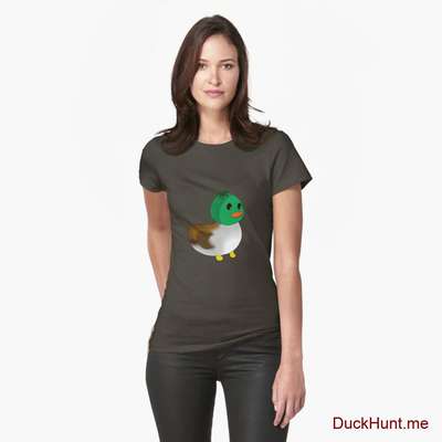 Normal Duck Army Fitted T-Shirt (Front printed) image