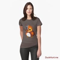 Mechanical Duck Dark Grey Fitted T-Shirt (Front printed)