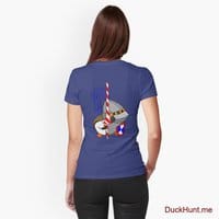 Armored Duck Blue Fitted T-Shirt (Back printed)