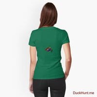 Dead DuckHunt Boss (smokeless) Green Fitted T-Shirt (Back printed)