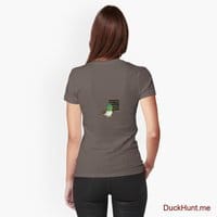 Prof Duck Dark Grey Fitted T-Shirt (Back printed)