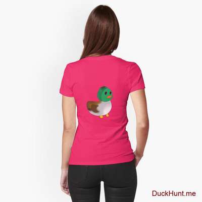Normal Duck Berry Fitted T-Shirt (Back printed) image