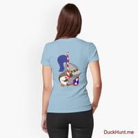 Armored Duck Light Blue Fitted T-Shirt (Back printed)