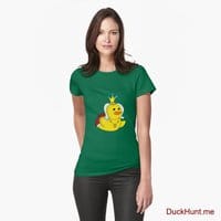 Royal Duck Green Fitted T-Shirt (Front printed)