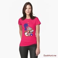 Armored Duck Berry Fitted T-Shirt (Front printed)
