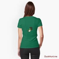 Prof Duck Green Fitted T-Shirt (Back printed)