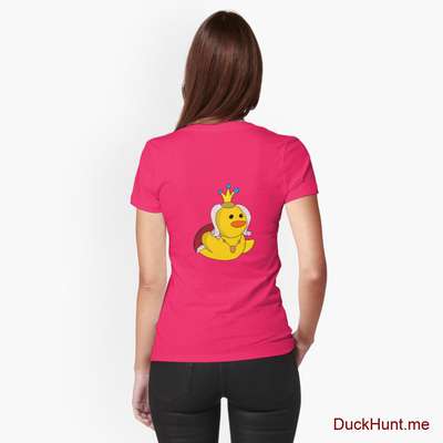 Royal Duck Berry Fitted T-Shirt (Back printed) image