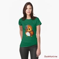 Mechanical Duck Green Fitted T-Shirt (Front printed)