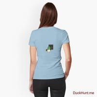 Prof Duck Light Blue Fitted T-Shirt (Back printed)