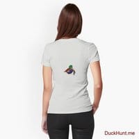 Dead DuckHunt Boss (smokeless) Light Grey Fitted T-Shirt (Back printed)