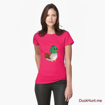 Normal Duck Berry Fitted T-Shirt (Front printed) image
