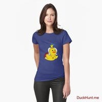 Royal Duck Blue Fitted T-Shirt (Front printed)
