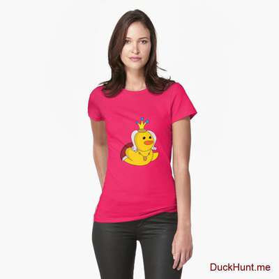 Royal Duck Berry Fitted T-Shirt (Front printed) image
