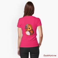 Mechanical Duck Berry Fitted T-Shirt (Back printed)