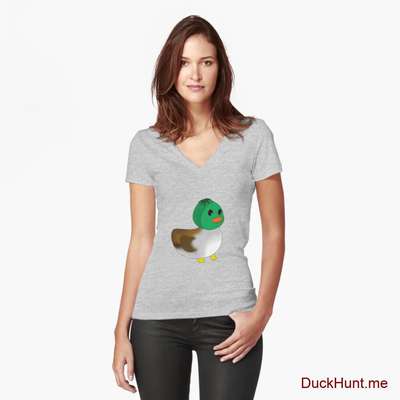 Normal Duck Fitted V-Neck T-Shirt image