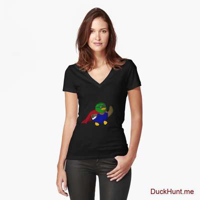 Alive Boss Duck Fitted V-Neck T-Shirt image