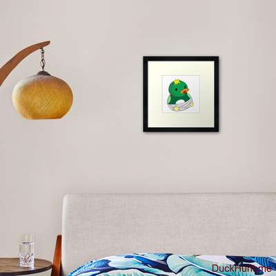 Baby duck Framed Art Print image