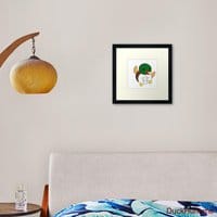 Super duck Framed Art Print