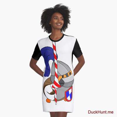 Armored Duck Graphic T-Shirt Dress image